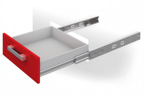 Направляющие шариковые с доводчиком БОЯРД,  DB4512Zn/500 полного выдв.