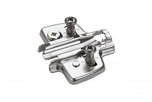 907166701 Крест. монтажная планка для петли Sensys/Intermat, дистанция 3, с евровинтами, с эксц.