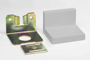 Уголок L-образный (металл/пл), Серый, Samet 199095В