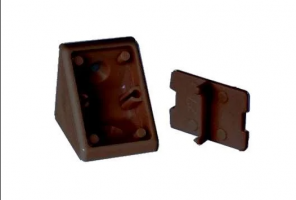 Уголок+крышка монтажный, коричневый №7