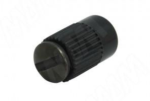 Полкодержатель витринный /черный+винт хром  ART.4 BK/CR