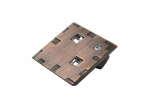 Ручка - модель FM 062 032 Медь шлифованная/кристаллы (50 шт.)