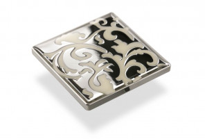 Ручка - модель FM 071 032  Хром глянец/Эмаль послойная фарфор/бесцветная (TS) (30 шт.)