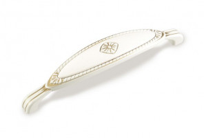 Ручка - скоба FS 138 128 золото прованс/топленое молоко (ТЗ) (30 шт.)