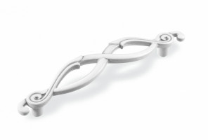 Ручка - скоба FS 188 096 серебро прованс/9003 белый матовый (ТЗ) (20 шт.)