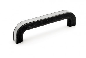 Ручка-скоба Sandwich 19.3980.53.58 темная черн. мат. сталь/черн. сталь  128