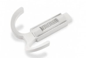 Крючок FK 011 010 Серебро прованс/9003 белый матовый