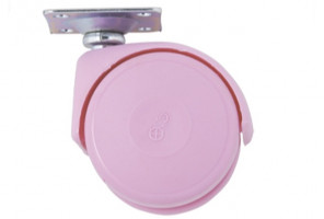 Опора колесная d=50, h=68 розовая H-401 (090367)