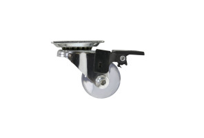 Опора колесная D35 прозрачная FMA35 N19, со стопором