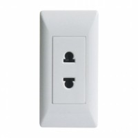 Розетка врезная белая. 003-2, 250В, 10А, 80*40мм    11.101.02.011