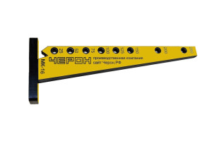 Мебельный кондуктор "угольник малый" шаг 25/50 диам. втулки 7 мм   МК-16