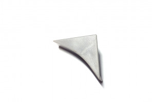 Заглушка к плинтусу 494-203   AK494-203 серебро  (по штучно)