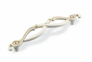 Ручка - скоба FS 188 096 золото прованс/1013 жемчужно-белый матовый (ТЗ)