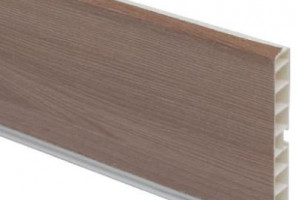 Универсальное закругление цоколя L=1м 100мм, Ясень Шимо Темный