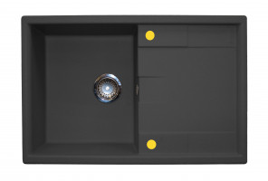 Мойка ТЕХНО-780 Черная    780*500*180мм   GRANIT