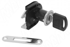 Замок для жалюзи, гарпунообразный + отв. планка, хром   509-21 CR