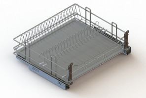 Cargo 700мм Посудосушитель выкатной Квадро, хром