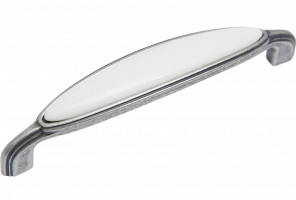 RS124BAZ.4/128/W Черненый старинный цинк/Белый Ручка CHLOE