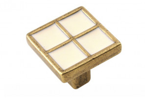 RC114MAB/Bg.4 Матовая старинная латунь/Бежевый Ручка DONNA