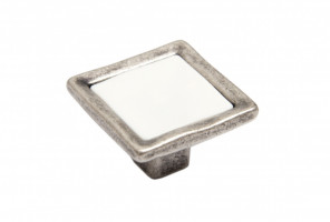 RC113BAZ.4/W Черненый старинный цинк/Белый Ручка TOTEM