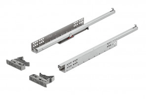 Направляющие скрытого монтажа, частич. выдв. 350мм с доводчиком   433.06.484/433.07.235