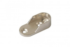 Штангодержатель для овальн. трубы 15*30мм никель  112774