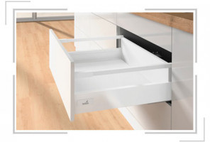 9230066 Комплект ящика Innotech Atira частичного выдв. Silent System h144, NL470, цвет белый