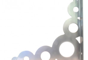 Кронштейн для полок 182х182х1,5мм   Хром