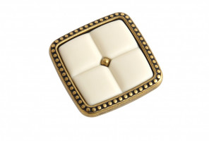 RC112MAB.4/Bg Матовая старинная латунь/Бежевый Ручка BELLE