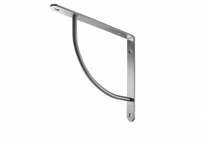 Полкодержатель, хромированный, сталь, выпуклый SETE SH-018-01