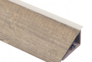 REHAU Перфетто-лайн - Плинтус №1150   Дуб аутентик серый  4200мм.  16075691001