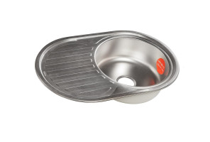 Мойка Овал Premial PL 7750-D (770х500*180мм, толщ.0,8мм) ДЕКОР