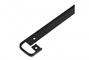 ПЛАНКА AL-38 R-9мм щелевая/стыковочная  ЧЕРНАЯ Крокос