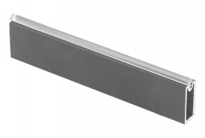 Штанга гардеробная прямоугольная с антискользящей вставкой, графит WG-RRPS300-60 (продажа 1,5/3м.)