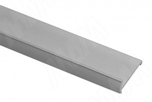 Декоративный профиль для 3708 и 2061, с ручкой, металлик, L-2,6м   В135_3055