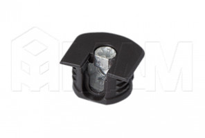 Эксцентрик усиленный в пластиковом корпусе 16 мм с бортиком, черный   SE04PNE