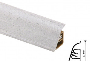 Thermoplast CEZAR BL44 - Плинтус - 3310 (4,2)   Дуб наутик беленый 37*24*4200 (BL44-067)
