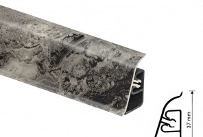 Thermoplast CEZAR BL44 - Плинтус - 093 (4,2)   Чиполлино серый 37*24*4200 (BL44-134)