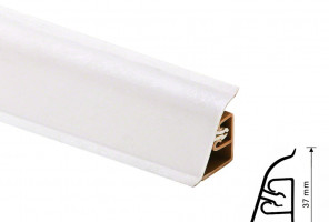 Thermoplast CEZAR BL44 - Плинтус - 1000 (4,2)   Белый премиум 37*24*4200 (BL44-142)