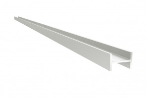 Планка щелевая 10 мм, L=3м (Для мебельного щита) Серебро Крокос