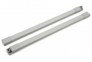 Продольный прямоугольный рейлинг для ящиков СТАРТ Серый SBR09/GR/400