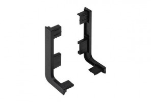 Заглушки для горизонт. профиля GOLA L черный/черный REHAU