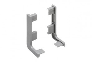 Заглушки для горизонт. профиля GOLA L серый/серый REHAU