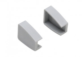 Заглушка торцевая для LED профиля 1318, цвет серый, M-E.1318.C2