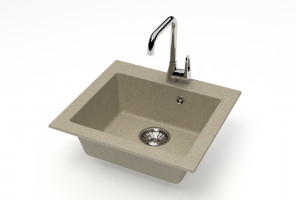Мойка Модель 35,  480х440х160мм, Песочный Q5  Мрамор
