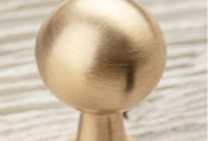 Ручка-кнопка NORD, брашированное золото  GZ-NORD-1-18