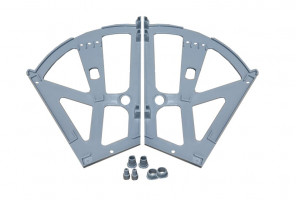 Обувница двойная Серая  125921