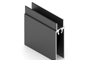 АРИСТО Профиль нижний, 5400, черный   AS0006