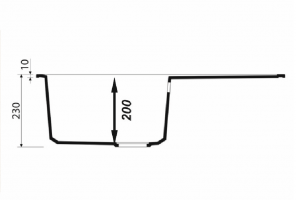 Мойка ТЕХНО-780 Темно-Серая    780*500*180мм   GRANIT