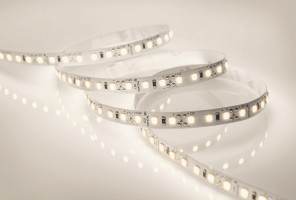 Лента светодиодная 120 диодов/м.п. 3528 теп.белый,12V,9.6W открытая, IP20 LR2-WW120